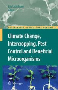Image of climate change, intercropping, pest control and benefical microorganisms